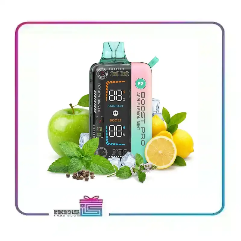پاد یکبار مصرف پاین پاد طعم سیب لیمو نعنا 25 هزار پاف PYNE POD 25000 PUFFS