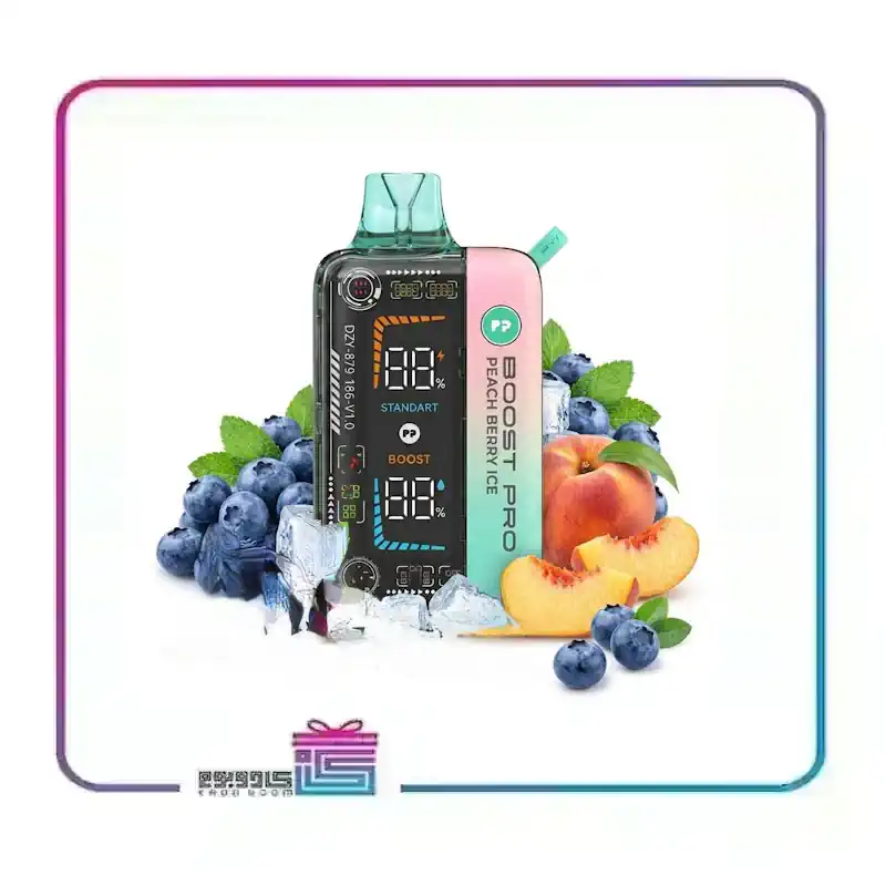 پاد یکبار مصرف پاین پاد طعم هلو بری یخ 25 هزار پاف PYNE POD 25000 PUFFS