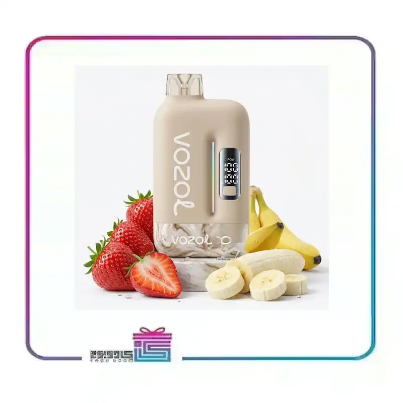 پاد یکبار مصرف وزول طعم موز توت فرنگی 20 هزار پاف Vozol 20,000 Puff Disposable
