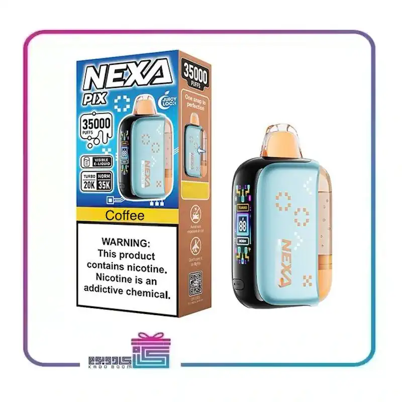 پاد یکبار مصرف نکسا طعم قهوه 35 هزار پاف nexa disposable pod 35000 puff